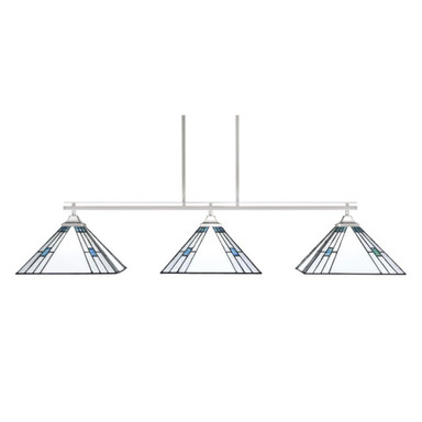 Odyssey 3 Light Oversized Island Pendant 53.5 Inch Length by Toltec - 2643-BN-953