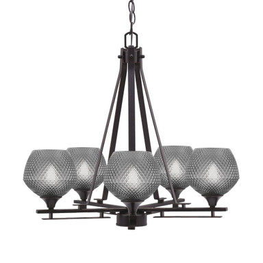 Uptowne 5 Light Medium Chandelier by Toltec 325-DG-4622