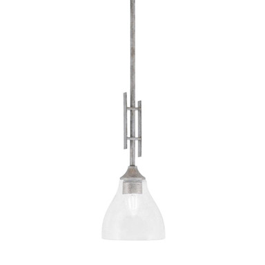 Uptowne 1 Light Small Stem Hung Pendant 18.75 Inch Tall by Toltec - 320-DG-4760