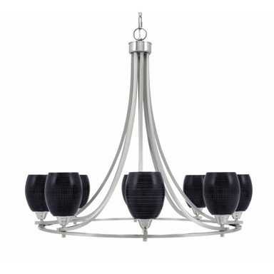 Paramount 8 Light Large Chandelier by Toltec 3408-BN-4029