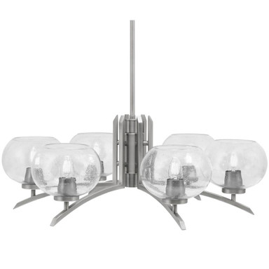 Kurve 6 Light Large Chandelier by Toltec 3706-GP-202