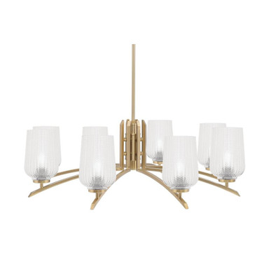 Kurve 8 Light Oversized Chandelier by Toltec 3708-NAB-4250