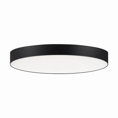 Trim 15W 1 LED 7 Inch Wide White Glass Flush Mount by Maxim - 57882