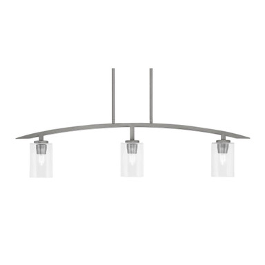 Kurve 3 Light Island Pendant 41 Inch Length by Toltec - 3736-GP-210