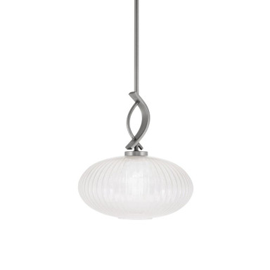 Cavella 1 Light Medium Pendant 13.5 Inch Tall by Toltec - 3901-4658