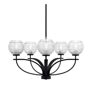 Cavella 5 Light Medium Chandelier by Toltec 3905-MB-5110