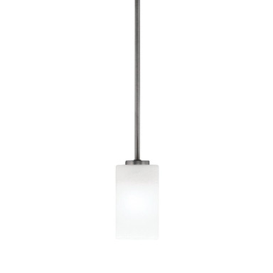 Atlas 1 Light Stem Hung Mini Pendant 7 Inch Tall X 3.5 Inch Wide by Toltec - 4501-MB-541