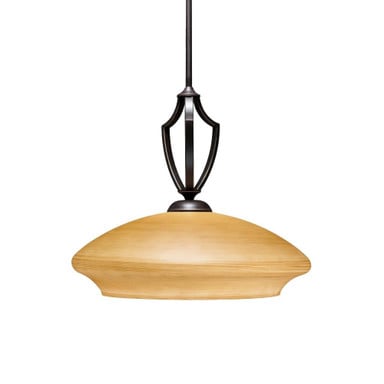 Zilo 1 Light Large Pendant 18 Inch Wide by Toltec - 562-18-1675-