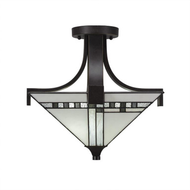 Apollo 2 Light 15 Inch Wide Semi Flush Mount by Toltec - 579-151375