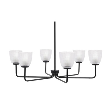 Sandia 6 Light Chandelier 10 Inch Tall and 34.75 Inch Wide by Toltec - 6206-10-3475