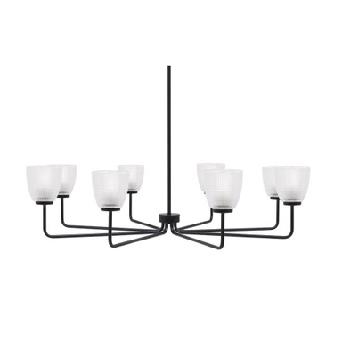 Sandia 8 Light Chandelier 10.5 Inch Tall and 42.75 Inch Wide by Toltec - 6208-105-4275