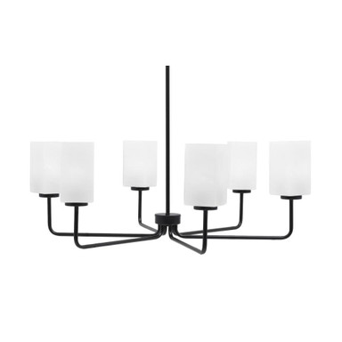 Sandia 6 Light Chandelier 11.5 Inch Tall and 33.5 Inch Wide by Toltec - 6206-115-335