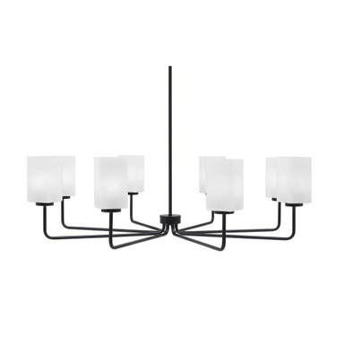 Sandia 8 Light Chandelier 12 Inch Tall and 41.25 Inch Wide by Toltec - 6208-12-4125