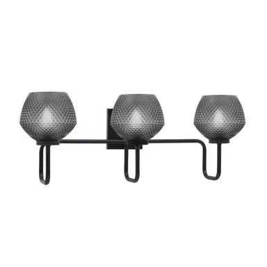 Sandia 3 Light Bath Vanity 10 Inch Tall and 27.25 Inch Length by Toltec - 6223-10-2725