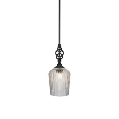 Elegante 1 Light Small Pendant 16.5 Inch Tall by Toltec - 80-9-165