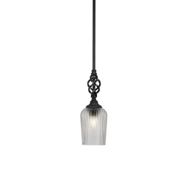 Elegante 1 Light Mini Pendant 13 Inch Tall by Toltec - 80-5-13