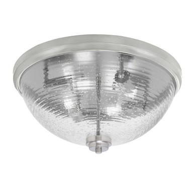 4 Light 18 Inch Wide Bubble Glass Flush Mount by Toltec - 828-BN-8