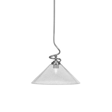 Capri 1 Light Large Stem Pendant 17.25 Inch Tall by Toltec - 900-161725