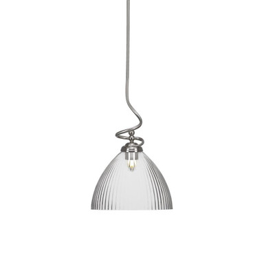Capri 1 Light Small Stem Pendant 18.25 Inch Tall by Toltec - 900-10751825