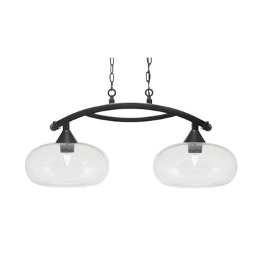 Bow 2 Light Island 15 Inch Tall and 33.25 Inch Length by Toltec - 872-DG-206