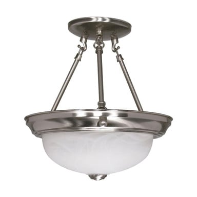 2 Light 11.38 Inch Wide Semi Flush Mount by Nuvo - 60-200-1112