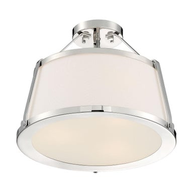 Cutty 3 Light 15.5 Inch Wide Flush Mount by Nuvo - 60-699-3SF