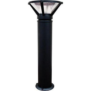 12W LED Cast Aluminum Ribbed Bollard by Dabmar - D480-A