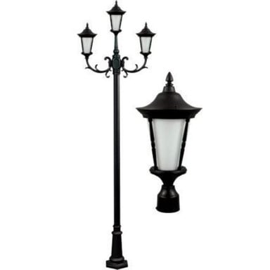 Gabriella 130.62 Inch 27W 3 LED Post Mount by Dabmar - GM1103-LED9