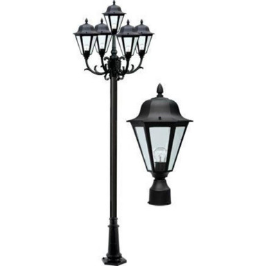 Daniella 128.62 45W 5 LED Post Mount by Dabmar - GM1305-LED9