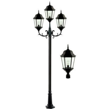 137.46 Inch 60W 3 LED Post Top Mount by Dabmar - GM2303-LED20