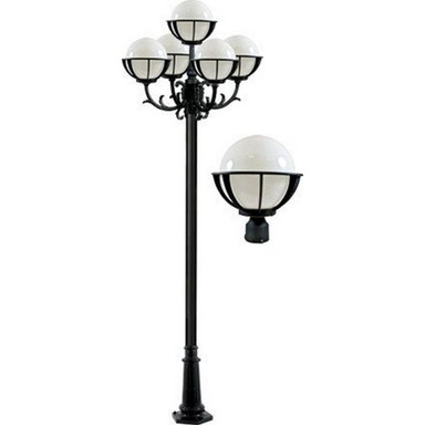 Five Light 60W Globe Post Mount by Dabmar - GM2680