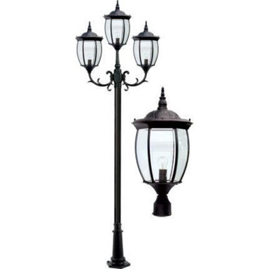 Victoria 134.25 Inch 27W 3 LED Post Mount by Dabmar - GM3003-LED9