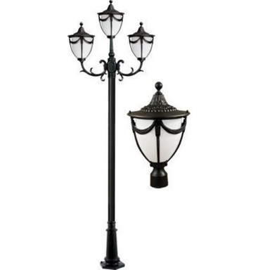 Rachel 129.87 Inch 27W 3 LED Post Mount by Dabmar - GM4803-LED9