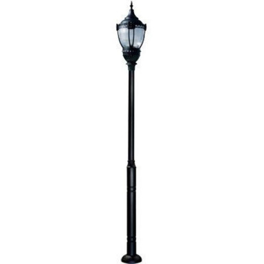 159 Inch 75W 1 LED Dark Top Acorn Post Mount by Dabmar - GM8050-LED75