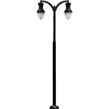 Drop Light Post Light Fix 2X 70W Mh 120V by Dabmar - GM9284