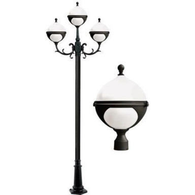 Natalie 129.37 Inch 27W 3 LED Post Mount by Dabmar - GM9703-LED9