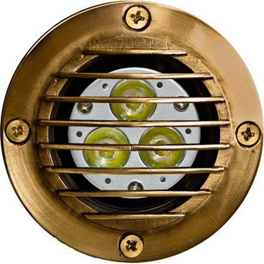 Solid Brass Well Light W/Grill 1.3W Mr16 20Leds 12V by Dabmar - LV-LED24