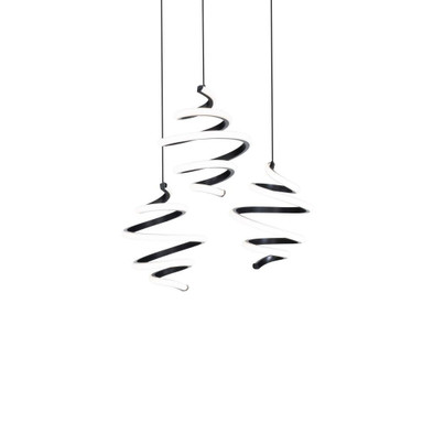Whirl 63W 3 LED Medium Pendant by Dweled - PD-19403R