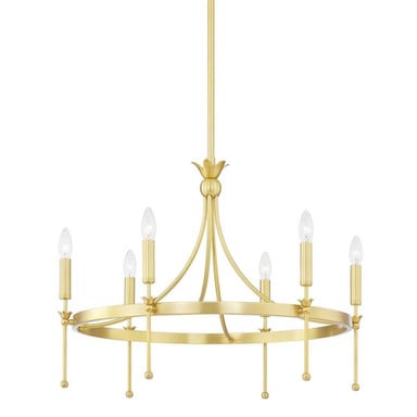 Gates 6 Light Oversized Chandelier by Hudson Valley - 4327
