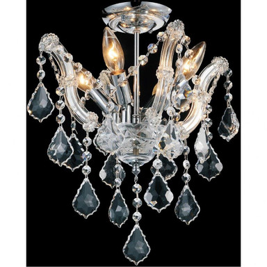 Payton 4 Light 14 Inch Wide Flush Mount by CWI - 8418C14C-161414