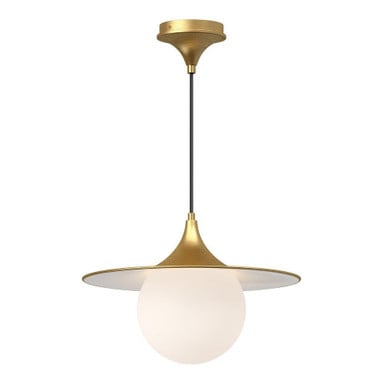 Fuji 1 Light Medium Pendant 15.75 Inch Wide by Alora - PD525216