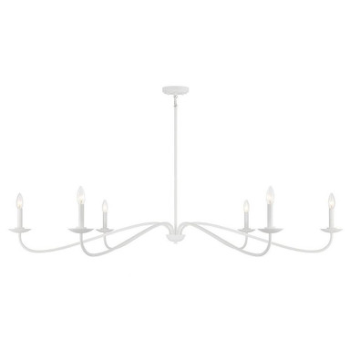 6 Light Oversized Chandelier by Meridian M100119 - SavoyHouseLights