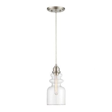 1 Light Mid Century Modern Mini Pendant by Meridian - M70018