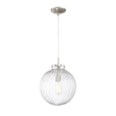 1 Light Medium Pendant 16 Inch Tall by Meridian - M70068