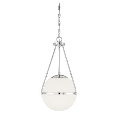 1 Light Medium Pendant 25.25 Inch Tall by Meridian - M7025