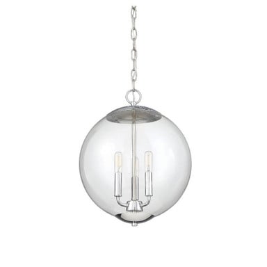 3 Light Medium Pendant 17.13 Inch Tall by Meridian - M70060