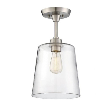 1 Light 10 Inch Wide Modern Semi Flush Mount by Meridian - M60010