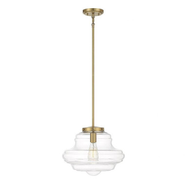 1 Light Vintage Medium Pendant 11.5 Inch Tall by Meridian - M7022