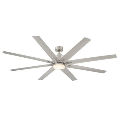 Bluffton 8 Blade Ceiling Fan with Light Kit 72 Inches Wide by Meridian - M2025