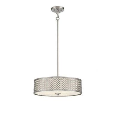 3 Light Mid Century Modern Large Pendant 18 Inch Wide by Meridian - M70108
